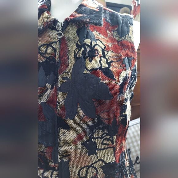 Christopher & Banks Tapestry Vest Size S - Picture 5 of 12